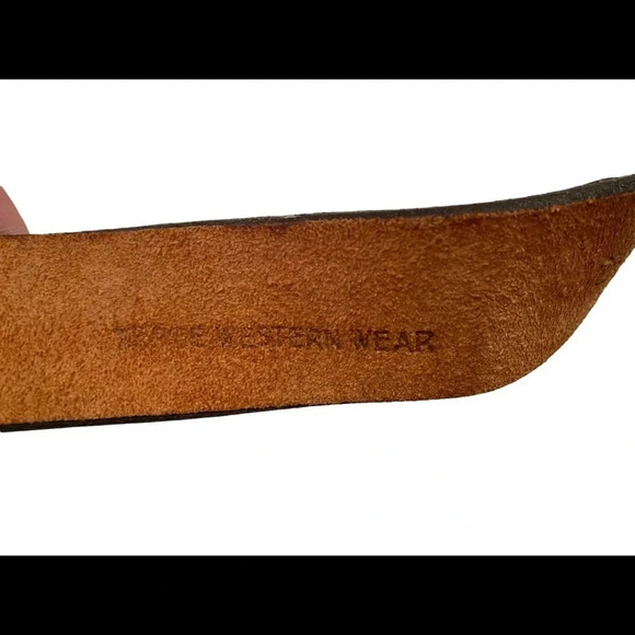 Genuine Leather and Animal Hair Hide Belt - Picture 8 of 10